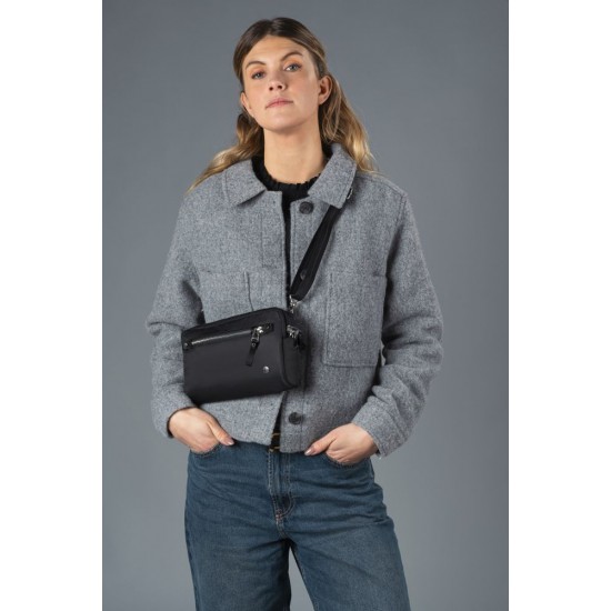 Сумка через плече антизлодій Pacsafe W 3в1 Sling чорний - 20461100