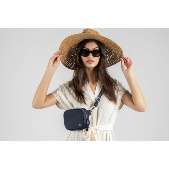 Сумка через плече антизлодій Pacsafe W Micro sling темно-синій - 20467606