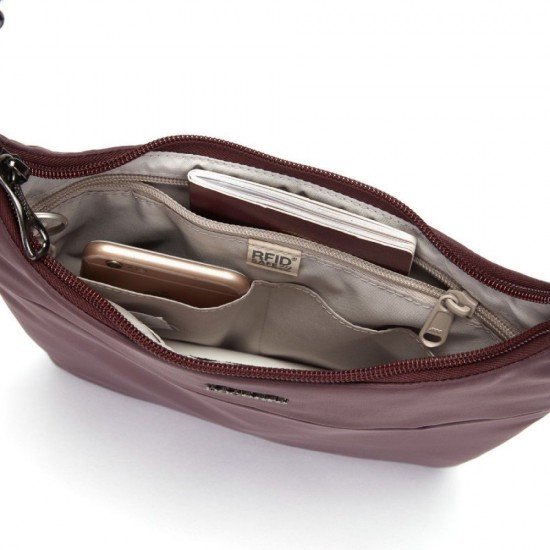 Сумка через плече антизлодій Pacsafe Cruise бордовий - 20705329