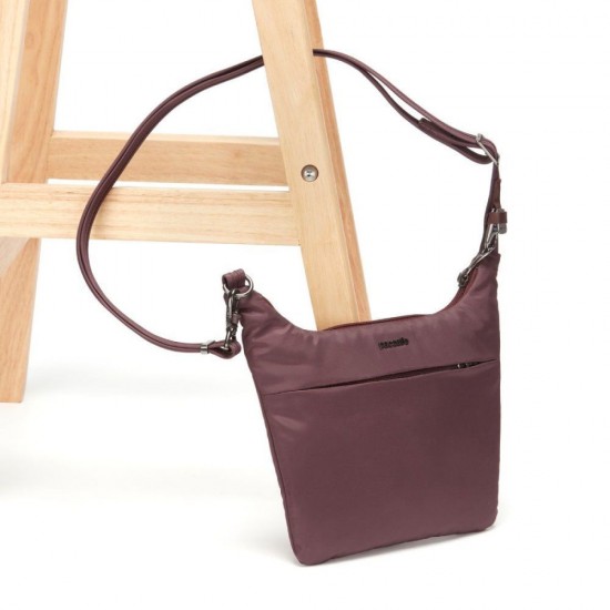 Сумка через плече антизлодій Pacsafe Cruise бордовий - 20705329