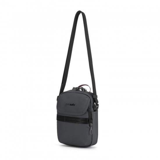 Сумка через плече антизлодій Pacsafe Metrosafe X Compact Crossbody графітовий/чорний - 30610144