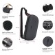 Сумка через плече антизлодій Pacsafe V Urban Sling графітовий/чорний - 30615144 Сумка через плече антизлодій Pacsafe V Urban Sling графітовий/чорний - 30615144