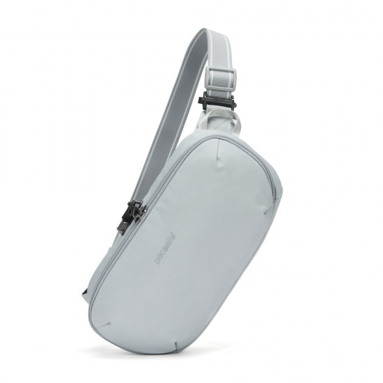 Сумка через плече антизлодій Pacsafe V Urban Sling світло-сірий/чорний - 30615148