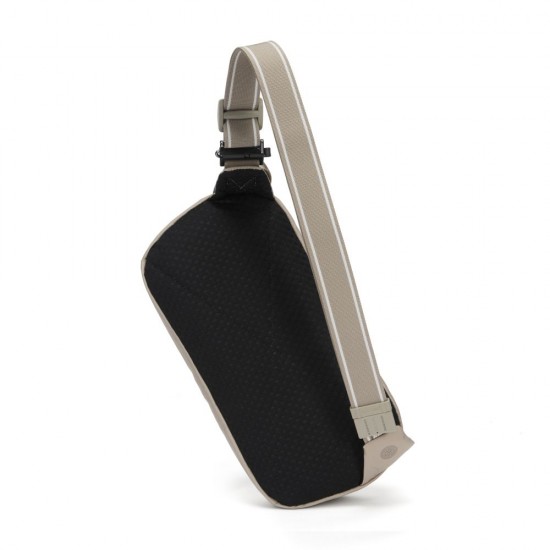 Сумка через плече антизлодій Pacsafe V Urban Sling бежевий/чорний - 30615237