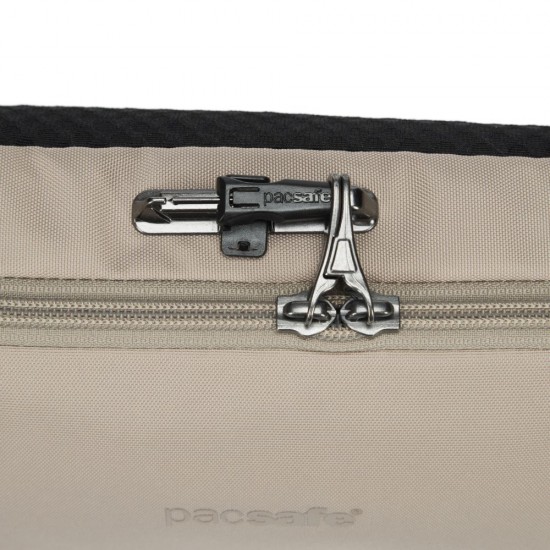 Сумка через плече антизлодій Pacsafe V Urban Sling бежевий/чорний - 30615237
