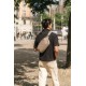 Сумка через плече антизлодій Pacsafe V Urban Sling бежевий/чорний - 30615237