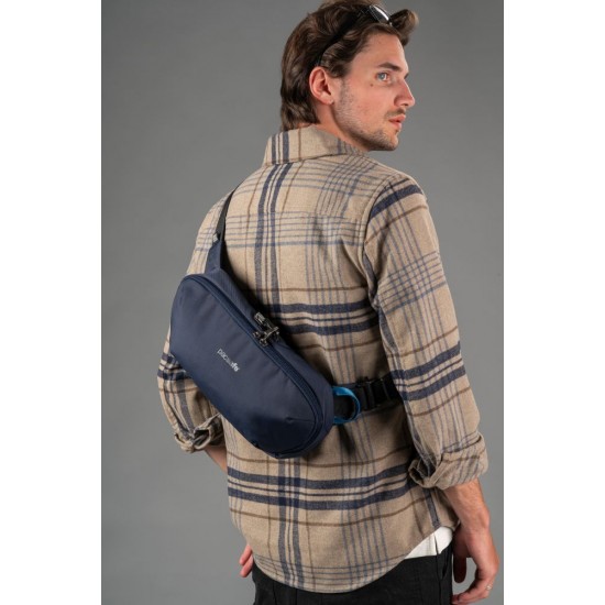 Сумка через плече антизлодій Pacsafe Metrosafe X Urban Sling темно-синій - 30615658 Сумка через плече антизлодій Pacsafe Metrosafe X Urban Sling темно-синій - 30615658