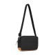 Сумка через плече антизлодій Pacsafe GO Crossbody чорний/помаранчевий - 35105130