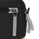 Сумка через плече антизлодій Pacsafe GO Crossbody чорний/помаранчевий - 35105130
