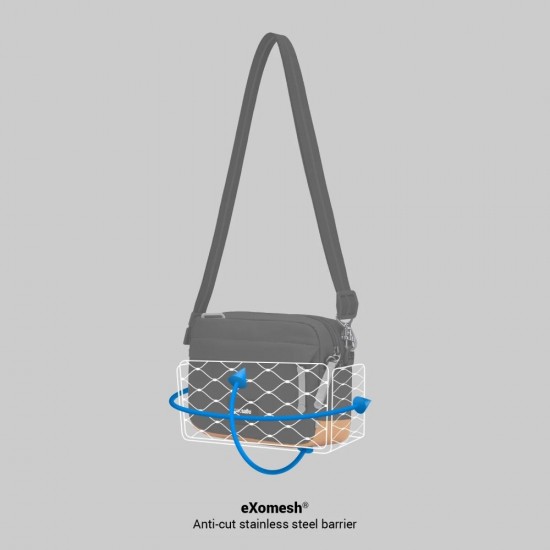 Сумка через плече антизлодій Pacsafe GO Crossbody свіжий м'ятний/помаранчевий - 35105528