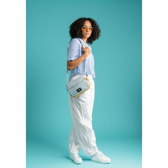 Сумка через плече антизлодій Pacsafe GO Crossbody свіжий м'ятний/помаранчевий - 35105528