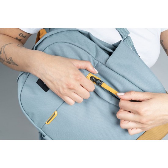 Рюкзак міський антизлодій Pacsafe GO 15 свіжий м'ятний/помаранчевий - 35110528