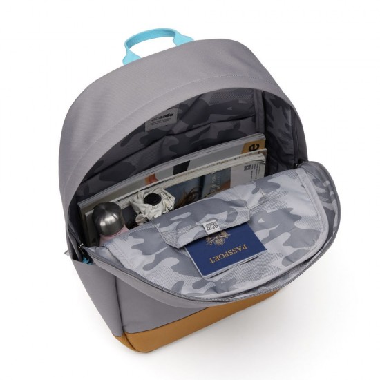 Рюкзак міський антизлодій Pacsafe GO 25 сірий/блакитний - 35115146