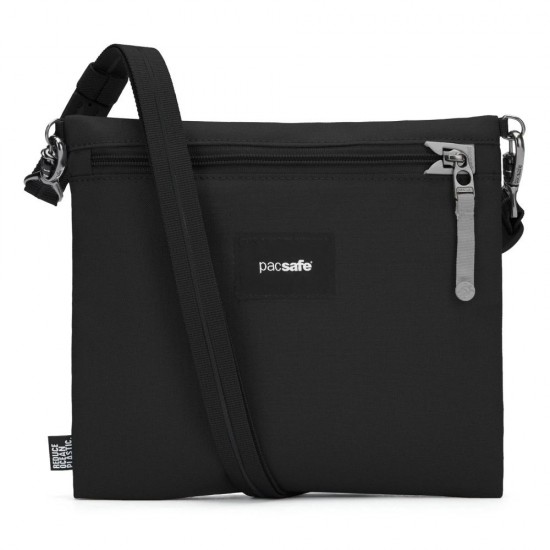 Сумка через плече антизлодій Pacsafe GO Crossbody насичений чорний - 35125130