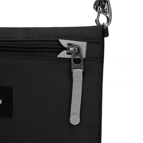 Сумка через плече антизлодій Pacsafe GO Crossbody насичений чорний - 35125130