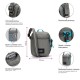 Сумка через плече антизлодій Pacsafe GO Micro Crossbody сірий/блакитний - 35130146 Сумка через плече антизлодій Pacsafe GO Micro Crossbody сірий/блакитний - 35130146