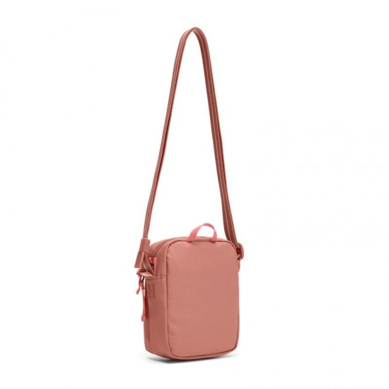 Сумка через плече антизлодій Pacsafe GO Micro Crossbody рожевий - 35130340