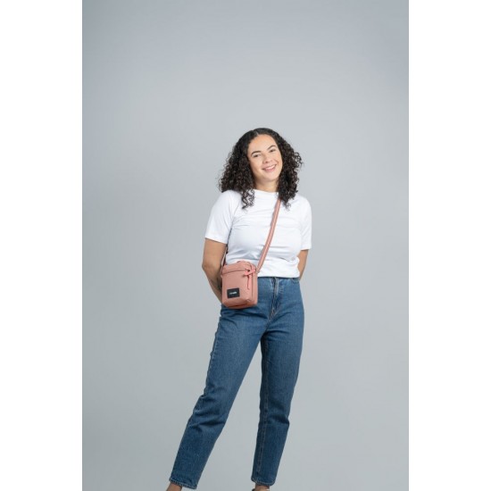 Сумка через плече антизлодій Pacsafe GO Micro Crossbody рожевий - 35130340