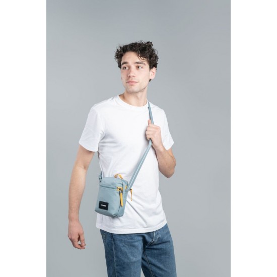 Сумка через плече антизлодій Pacsafe GO Micro Crossbody свіжий м'ятний/помаранчевий - 35130528