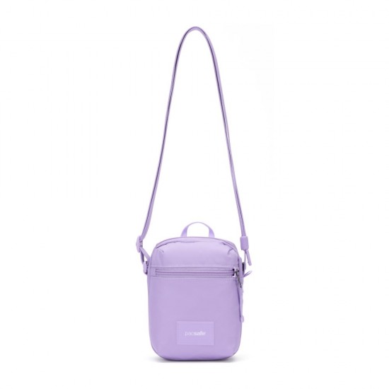 Сумка через плече антизлодій Pacsafe GO Micro Crossbody лавандовий - 35130612