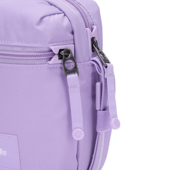 Сумка через плече антизлодій Pacsafe GO Micro Crossbody лавандовий - 35130612