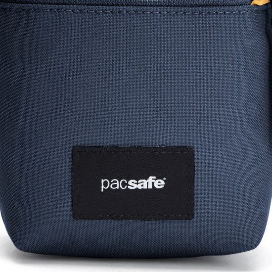 Сумка через плече антизлодій Pacsafe GO Micro Crossbody темно-синій/жовтий - 35130651