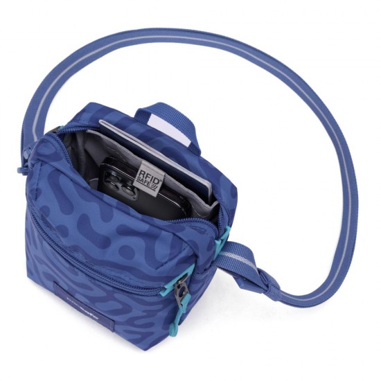 Сумка через плече антизлодій Pacsafe GO Micro Crossbody небесно-блакитний - 35130827 Сумка через плече антизлодій Pacsafe GO Micro Crossbody небесно-блакитний - 35130827