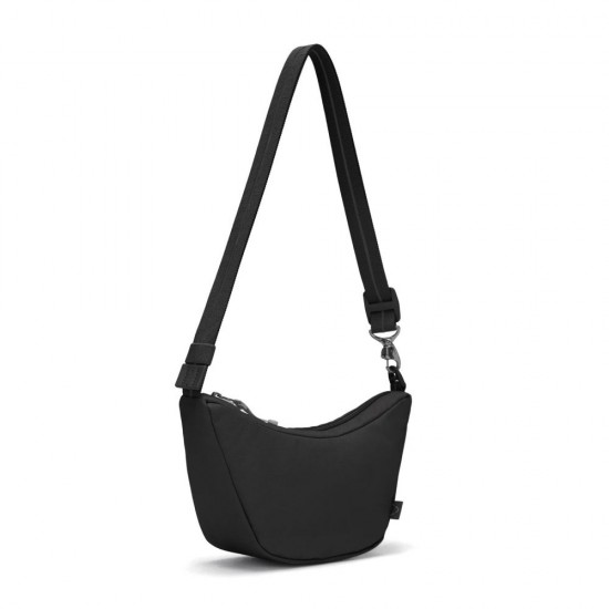 Сумка через плече антизлодій Pacsafe GO Lunar Crossbody насичений чорний - 35135130