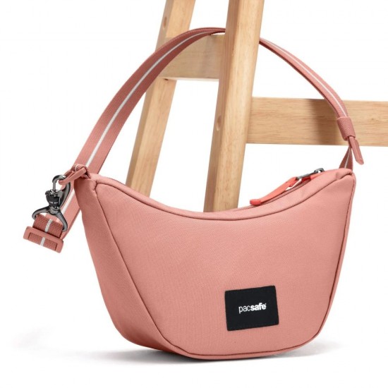 Сумка через плече антизлодій Pacsafe GO Lunar Crossbody рожевий - 35135340