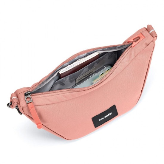 Сумка через плече антизлодій Pacsafe GO Lunar Crossbody рожевий - 35135340