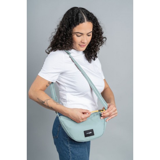 Сумка через плече антизлодій Pacsafe GO Lunar Crossbody свіжий м'ятний - 35135528