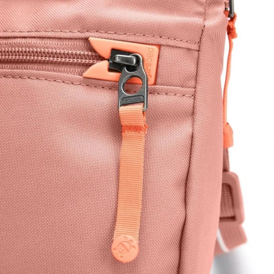 Сумка через плече антизлодій Pacsafe GO Saddle Crossbody рожевий - 35140340
