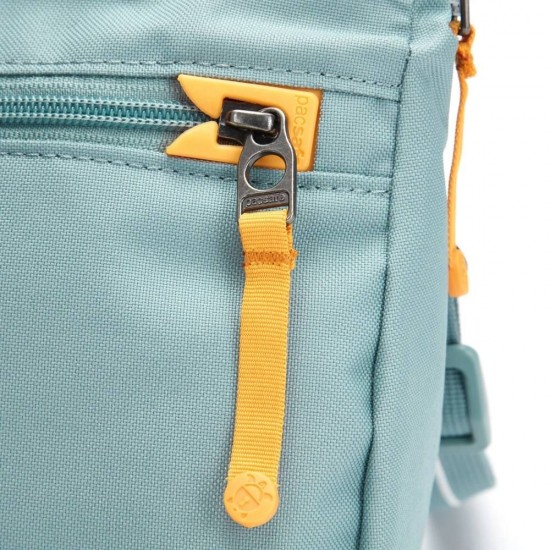 Сумка через плече антизлодій Pacsafe GO Saddle Crossbody свіжий м'ятний - 35140528