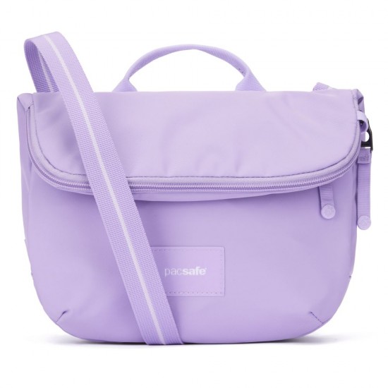 Сумка через плече антизлодій Pacsafe GO Saddle Crossbody лавандовий - 35140612