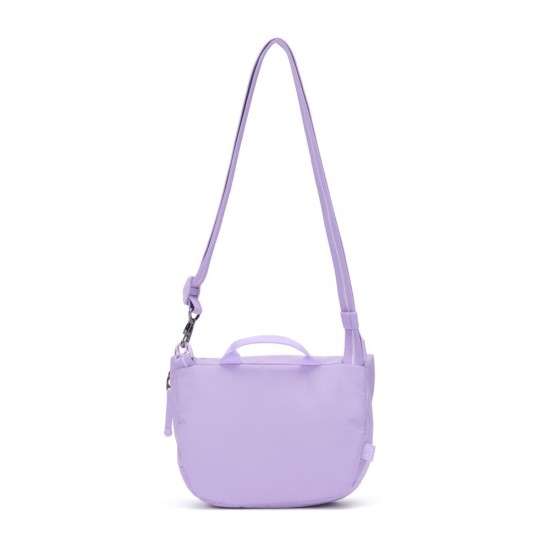 Сумка через плече антизлодій Pacsafe GO Saddle Crossbody лавандовий - 35140612