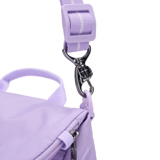 Сумка через плече антизлодій Pacsafe GO Saddle Crossbody лавандовий - 35140612