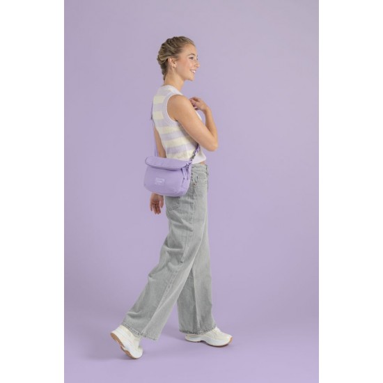 Сумка через плече антизлодій Pacsafe GO Saddle Crossbody лавандовий - 35140612