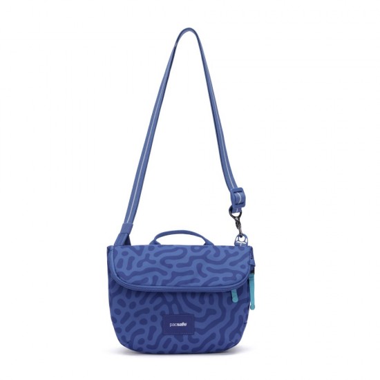 Сумка через плече антизлодій Pacsafe GO Saddle Crossbody небесно-блакитний - 35140827 Сумка через плече антизлодій Pacsafe GO Saddle Crossbody небесно-блакитний - 35140827