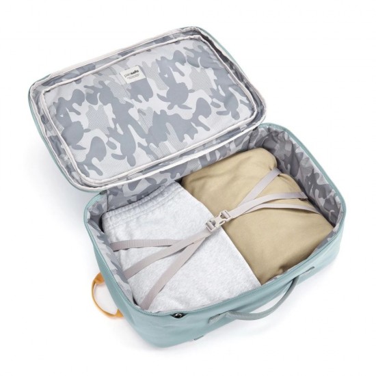Рюкзак для подорожей антизлодій Pacsafe GO Carry-on 34 свіжий м'ятний/помаранчевий - 35155528