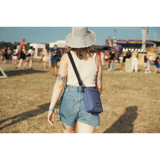 Сумка через плече антизлодій Pacsafe GO Festival Crossbody темно-синій - 35170651