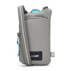 Сумка через плече антизлодій Pacsafe GO Tech Crossbody сірий/блакитний - 35175146