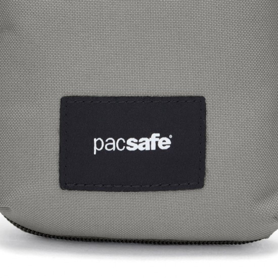 Сумка через плече антизлодій Pacsafe GO Tech Crossbody сірий/блакитний - 35175146