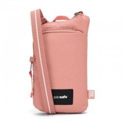 Сумка через плече антизлодій Pacsafe GO Tech Crossbody рожевий - 35175340