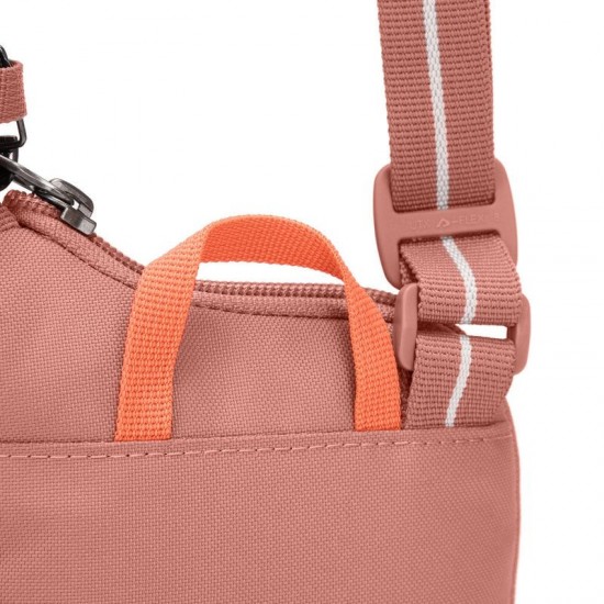 Сумка через плече антизлодій Pacsafe GO Tech Crossbody рожевий - 35175340 Сумка через плече антизлодій Pacsafe GO Tech Crossbody рожевий - 35175340