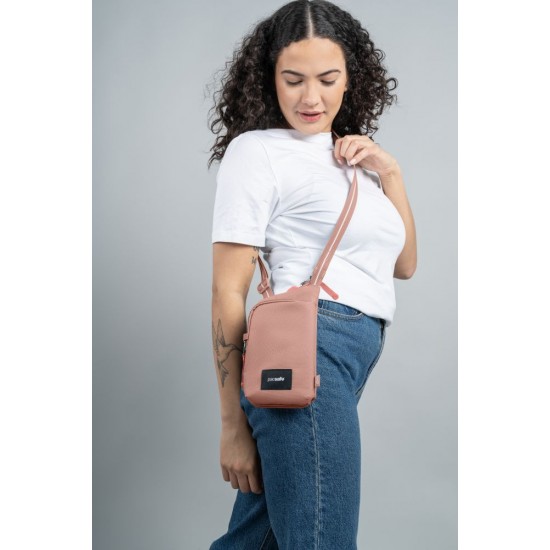 Сумка через плече антизлодій Pacsafe GO Tech Crossbody рожевий - 35175340 Сумка через плече антизлодій Pacsafe GO Tech Crossbody рожевий - 35175340