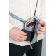 Сумка через плече антизлодій Pacsafe GO Tech Crossbody свіжий м'ятний/помаранчевий - 35175528