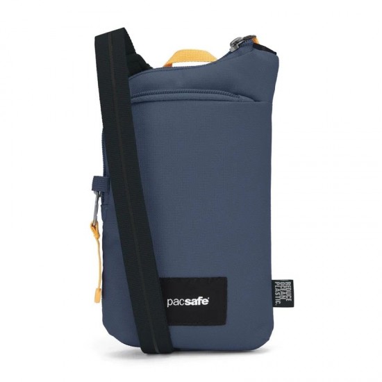 Сумка через плече антизлодій Pacsafe GO Tech Crossbody темно-синій/жовтий - 35175651 Сумка через плече антизлодій Pacsafe GO Tech Crossbody темно-синій/жовтий - 35175651