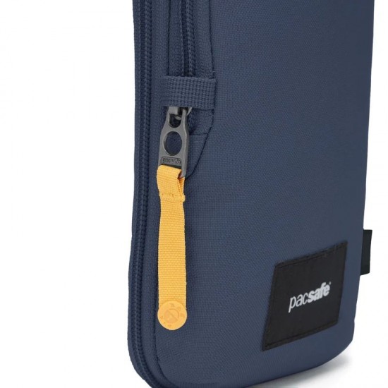 Сумка через плече антизлодій Pacsafe GO Tech Crossbody темно-синій/жовтий - 35175651 Сумка через плече антизлодій Pacsafe GO Tech Crossbody темно-синій/жовтий - 35175651