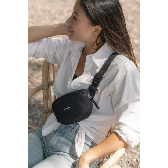 Сумка через плече антизлодій Pacsafe GO Micro Sling чорний - 35195130