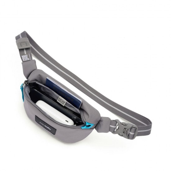 Сумка через плече антизлодій Pacsafe GO Micro Sling сірий - 35195146
